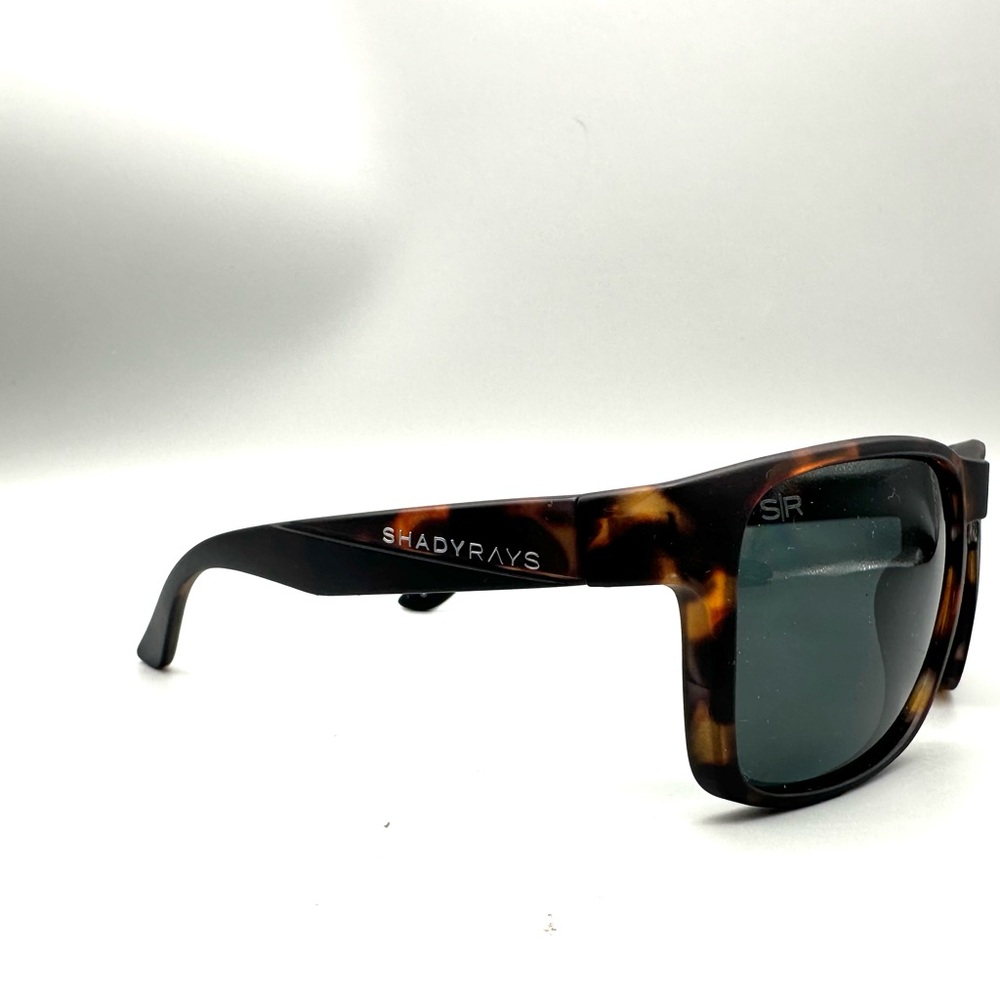 Shady Rays Signature Series Tortoise Polarized Sunglasses UV400 G-7 Dark Gray - Picture 3 of 8